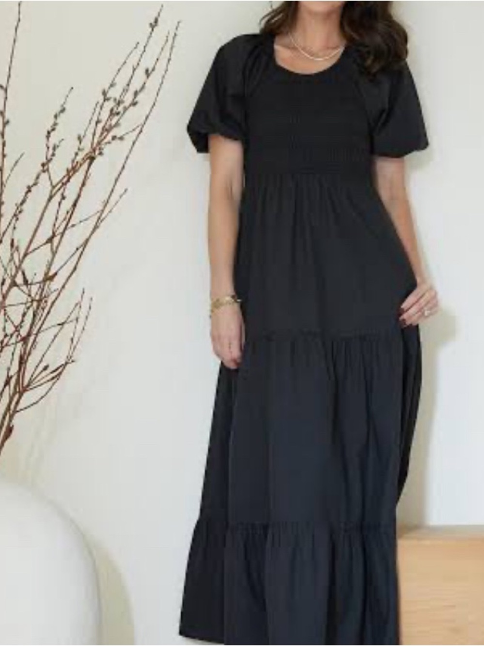 Cleobella X Katherine Schwarzenegger Montecito Midi Dress in Black Size: XL
